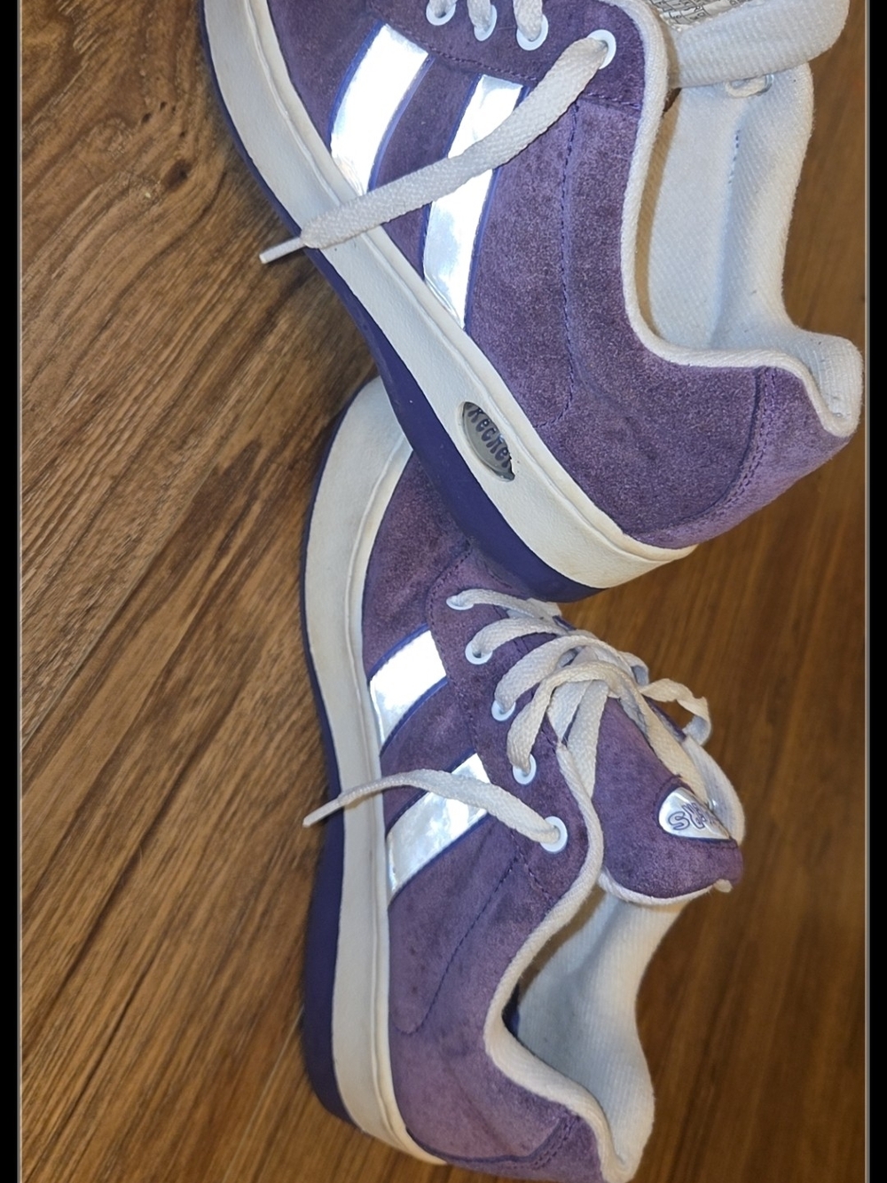 VTG 90s Skechers Jammers Purple Suede Chunky Platform Sneakers
womens 9  (Y2K)